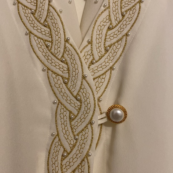 SK & Company Vintage Women’s Long Sleeve Button Down Blouse - Picture 4 of 10